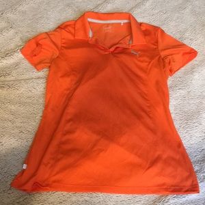 Orange golf shirt